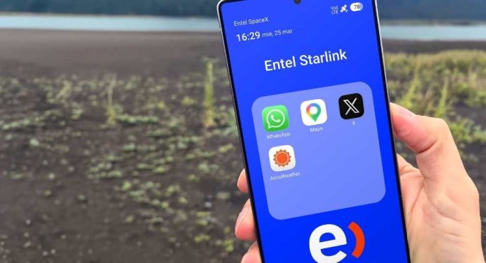 Entel amplía su servicio con Starlink D2C y ahora incluye aplicaciones como WhatsApp y Google Maps