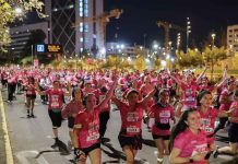Histórico: más de 5 mil mujeres corrieron en la tercera versión de Women’s Night Out y tiñeron de fucsia las calles de Providencia