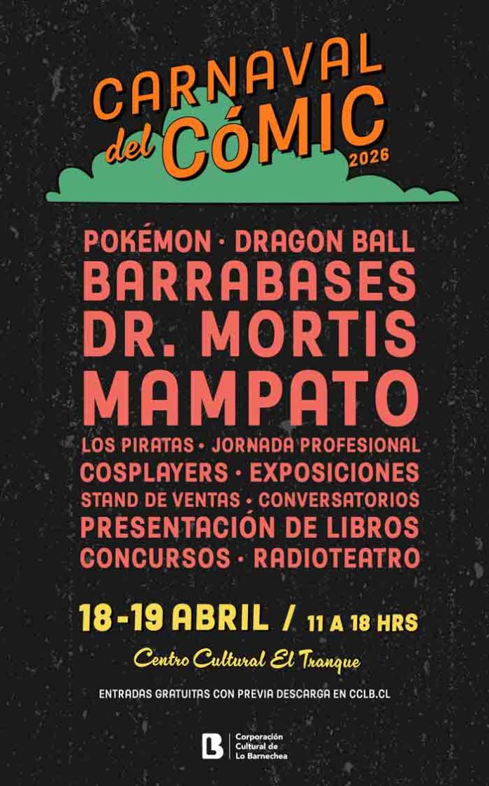 Carnaval del Cómic regresa en abril a Lo Barnechea con homenaje a la era de oro del cómic y la historieta chilena