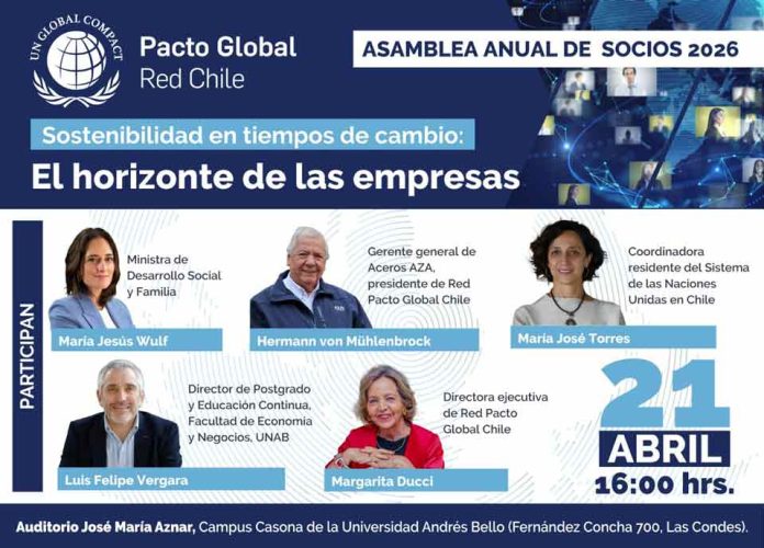 Pacto Global Chile convoca a su Asamblea Anual de Socios 2026