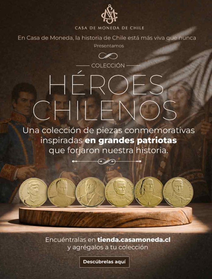 Casa de Moneda presenta nueva colección de “Héroes Patrios” con personajes emblemáticos de la historia de Chile