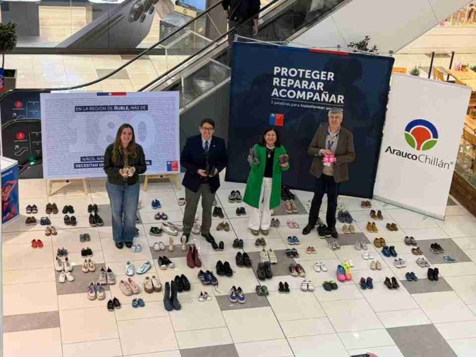 Con una intervención en el Mall Arauco Chillán buscan visibilizar la urgencia de contar con más Familias de Acogida en Ñuble 
