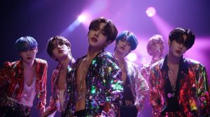 K-Pop Group Performance on Stage