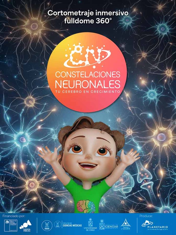 Estreno en Planetario USACH: “Constelaciones Neuronales: Tu Cerebro en Crecimiento”, cortometraje 360°, 