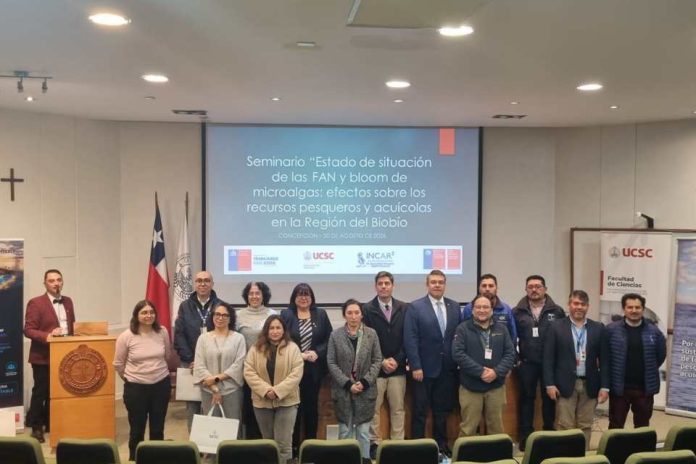 Seminario abordó estado de situación de las FAN y blooms de microalgas y sus efectos sobre los recursos pesqueros y acuícolas del Biobío Seminario abordó estado de situación de las FAN y blooms de microalgas y sus efectos sobre los recursos pesqueros y acuícolas del Biobío