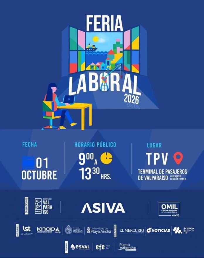 Feria OMIL–ASIVA 2026 ofrecerá más de 600 vacantes laborales en Valparaíso