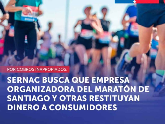 Sernac busca que empresa organizadora del maratón de Santiago y otras restituyan dinero a consumidores por cobros inapropiados Sernac busca que empresa organizadora del maratón de Santiago y otras restituyan dinero a consumidores por cobros inapropiados