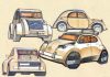 CITROËN 2 CV CONCEPT: Los dibujos que llevaron AL CONCEPT-CAR