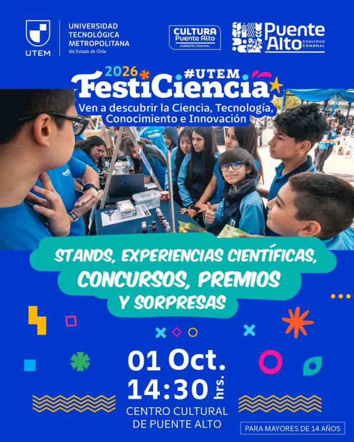 FestiCiencia UTEM 2026 llega a Puente Alto con una jornada gratuita para acercar la ciencia a la comunidad FestiCiencia UTEM 2026 llega a Puente Alto con una jornada gratuita para acercar la ciencia a la comunidad