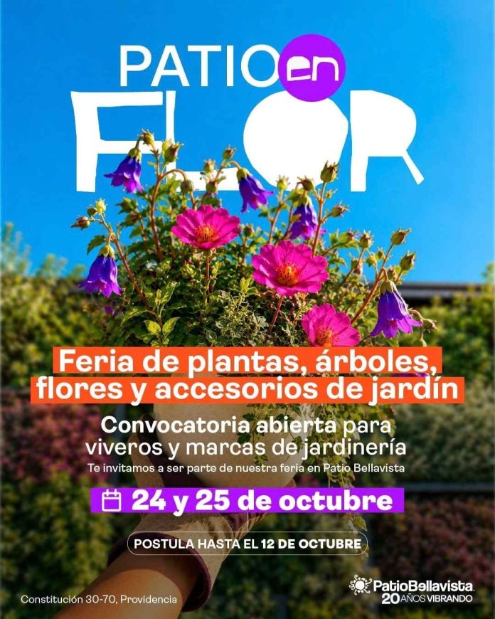 Octubre en Patio Bellavista trae lectura con autor, feria de música chilena con firma de autores, arte visual y un fin de semana para los amantes de las flores y las plantas Octubre en Patio Bellavista trae lectura con autor, feria de música chilena con firma de autores, arte visual y un fin de semana para los amantes de las flores y las plantas